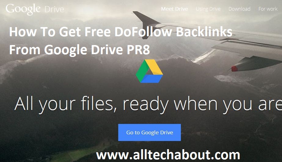 How To Get Free DoFollow Backlinks From Google Drive PR8
