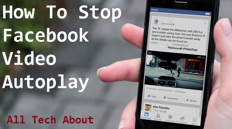 Stop videos Playing automatically on Facebook